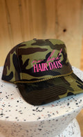 "No Bad Hair Days" Camo Trucker Hat